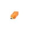 Tether Tools TetherPro USB 2.0 to Mini-B 8-Pin Cable | for Fast Transfer Between Camera and Computer | High Visibility Orange | 15 Feet (4.6 m)