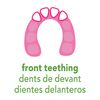 green sprouts Cooling Teether (2 Pack), Pink Set, 3 Months+