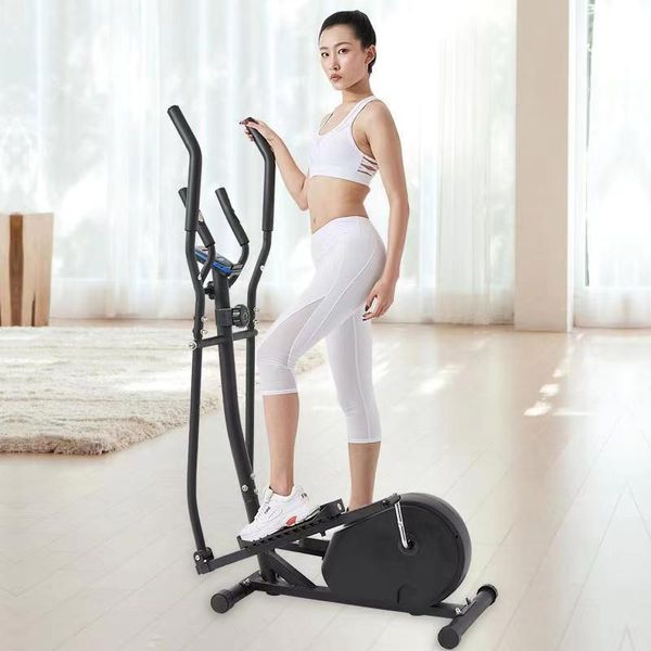 THE OF ZHU Elliptical Machine Home Small Fitness Equipment Indoor Stepper, White