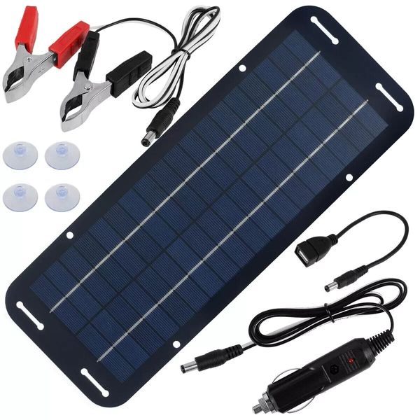 Solar Panel Kit, 30w 12v Solar Trickle Charger, High-Efficiency Car Charger