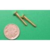 Brass #6  Phillips Flat Head Wood Screw x 1.00" Length, 100 Pcs