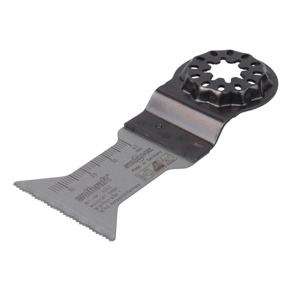 wolfcraft BIM Pushcut Saw Blade “Expert”, STARLOCK receptacle, wood, non-ferrous metals, gypsum plasterboards, 44 mm I 4242000 I For cutting to length, plunge cuts and rip cuts