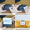 72PCS Black Chalkboard Clip Labels for Storage Bins,Baskets, Pantry Organization