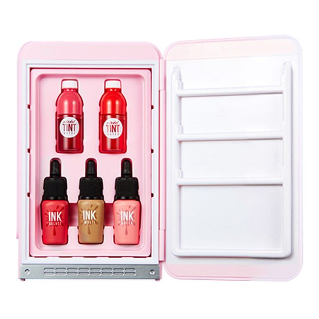 Peripera Daldal Factory Collection Perry's Mini Mini Refrigerator Makeup Set 001 Daldal Pink