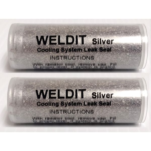 💥2x☆Weldit☆Radiator Stop Leak☆Silver Sealer☆Conditioner☆AlumAseal☆Heater Core