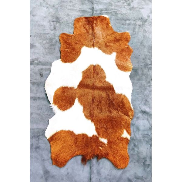 Taxidermy Leather Goat Hide, Soft Spotted Animal Skin, Nordic Taxidermy Fur Coat