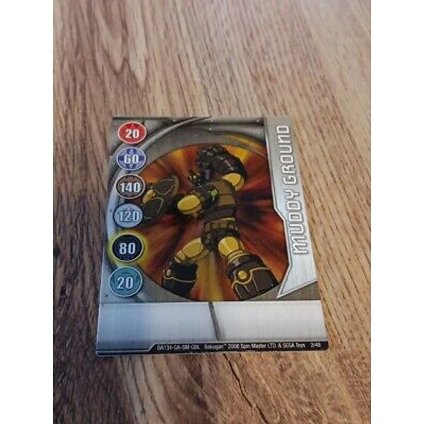 BAKUGAN Battle Brawler Muddy Ground Metal Gate Card 2/48 BA1134 2008 Sega Toys