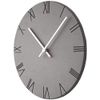 Modern Minimalist Concrete Hiding Gray (Numberless Dial) Silent Wall Clock
