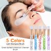 20 Pieces Crystal Lash Shampoo Brushes Glitter Eyelash Extension Cleanser Brush with Container Facial Nose Pore Deep Cleaning Brush Cosmetic Lash Cleanser Brush, 5 Colors