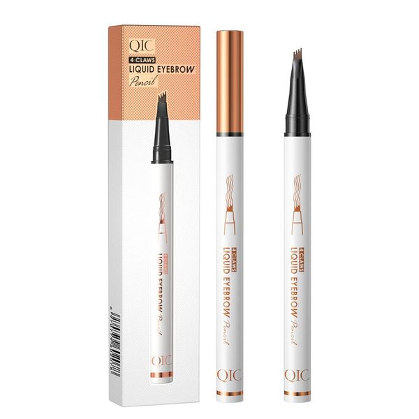 4 Claws Liquid Eyebrow Pencil, Copper and Black (Dark Brown)
