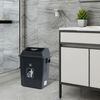 6.5 Gallon Plastic Kitchen Trash Can with Swing Lid, 4-Pack Garbage Bins, Gray