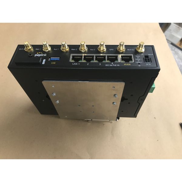 DIN Rail Mounting Bracket Peplink BR1, BR2, M2M, Mini 5G, Transit
