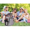 FORICH Backpack Cooler Leakproof Insulated Waterproof Backpack Cooler Bag, Lightweight Soft Beach Cooler Backpack for Men Women to Work Picnics Camping Hiking, 30 Cans(Grey)