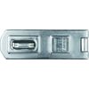 ABUS Hasp 100/100 - Padlock Device - For Hinged Doors - 01449 - ABUS Security Level 4 - Silver