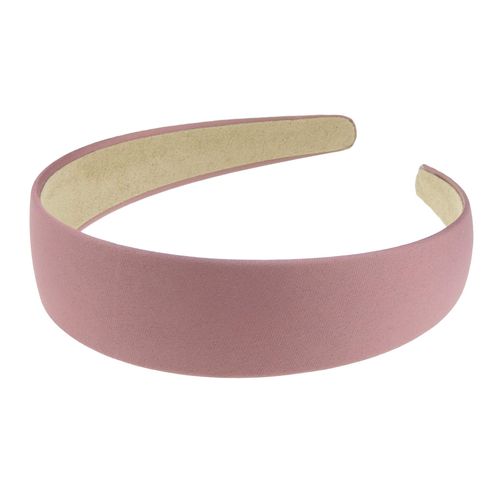 SMALL HEAD WOMENS & GIRLS School Uniform Birthday Party Dance Recital Drama Wedding Flower Girl Special Occasion Hair Plain Satin 3cm Short Long Hair Headband Alice Band Hairband (Mauve)