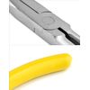 QWORK Telefonzange gebogen, Gebogen spitzzange, 25°, extra lang, 280mm