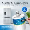 Waterdrop 5231JA2002A Refrigerator Water Filter, Replacement for LG® LT500P®(6)