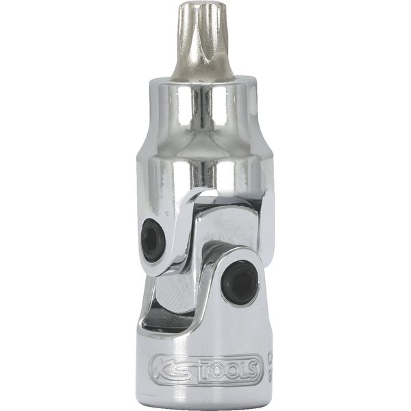 KS Tools 917.1492 1/4" CHROMEplus Gelenk-Bit-Stecknuss TX, T10