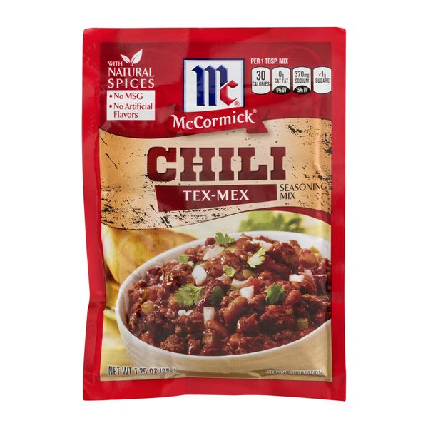 McCormick, Chili Seasoning Mix, Tex Mex, 1.25 Ounce