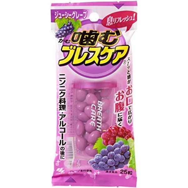 (Bulk Purchase) Chewing Breath Care Juicy Grape, 25 Tablets x 6 Packs