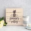 Summer Vibes Pineapple Stencil - Perfect for Bright and Sunny Summer Decor