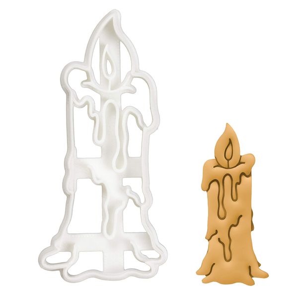 Witch Candle cookie cutter, 1 piece - Bakerlogy