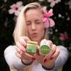 100% Natural Handmade Heroes Lip Scrub, Vegan Coconut Lip Exfoliator - Gentle Exfoliant, Sugar Lip Polish and moisturizing for Chapped and Dry Lips, 1oz (Matcha Latte)