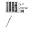 BoxWave Stylus Pen Compatible with Scriptpro MP 100 Touchscreen - FineTouch Capacitive Stylus, Super Precise Stylus Pen - Metallic Silver