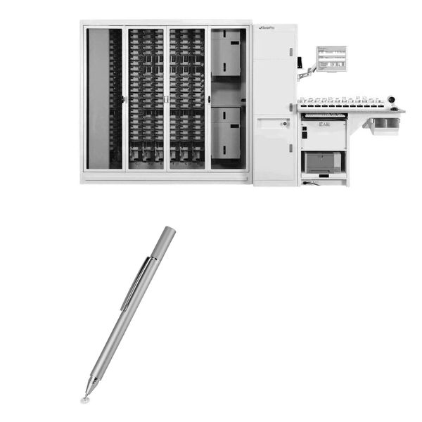 BoxWave Stylus Pen Compatible with Scriptpro MP 100 Touchscreen - FineTouch Capacitive Stylus, Super Precise Stylus Pen - Metallic Silver