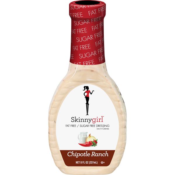 Skinnygirl Fat-Free Salad Dressing, Sugar-Free Chipotle Ranch, 8 Ounce