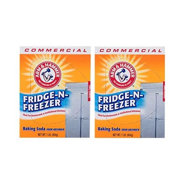 473.2ml16oz Refrigerator N Freezer Baking Soda Odor Absorbent Set of 2, 1 Pound (Pack of 2)