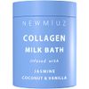 Creamy Coconut Collagen Milk Bath Soak Powder Moisturize & Soften Skin – Vanilla Jasmine Luxury Spa Bubble Bath Salt Mother's Birthday Christmas Relaxation Gifts for Women Perfect Stocking Stuffers