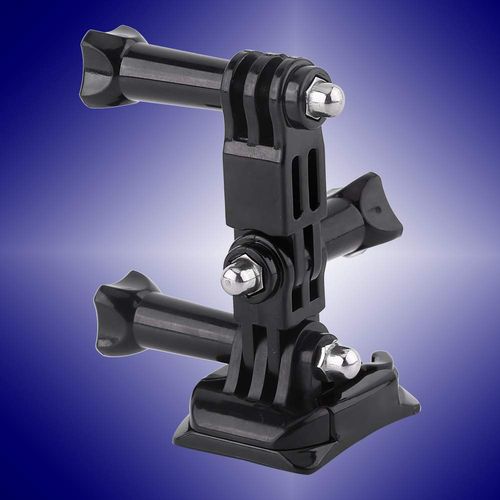 V 7pcs/Set Adjustable Helmet Mount Kit Compatible with for 3/2/1 Yi, Helmet Front and Side Mount and Adhesive, PC + Stainless Steel