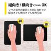 Elecom MP-BF02BK Simple Mouse Pad, Standard Size, Black