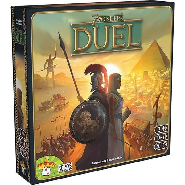 Repos Production, 7 Wonders Duel, Board Game, Ages 10+, 2 Players 30 Minutes Playing Time