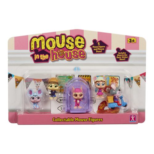 Character Options 07706 Mouse Millie & Friends House 5 Pack, Collectable Toys, Figures, Imaginative Play, Gift for 3-7 Year Old, Multi-Color