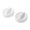 BUIDI 2Pieces Universal Microwave Oven Plastic Spool Rotary Knob Timer Control Switch New