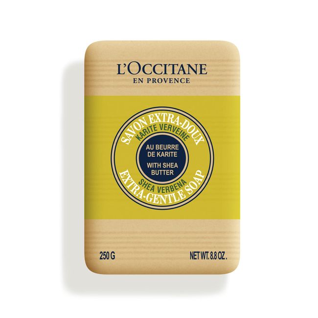 L'Occitane Verbena Extra-Gentle Soap: Vegetable Based, Artisanal, Citrus Scent, Crafted With Organic Verbena Extract, Refreshing Aroma, Gently Cleanse