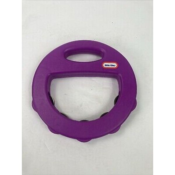 Vintage Little Tikes Tambourine Kids Musical Toy Instrument Purple