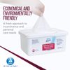 Dynarex Personal Cleansing Washcloth - Pre-Moistened Wet Wipes with Lanolin & Aloe Vera - Disposable Sheets for Incontinence, Personal Care, Make-Up Removal, 1 Case - 12 Tubs of 46 Wipes