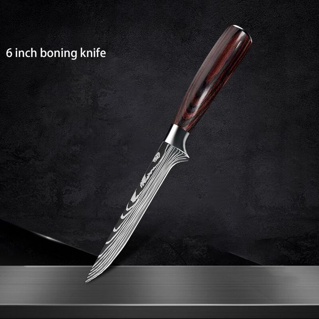 Stainless Steel Kitchen Knife Japanese Chef Knives Slicing Cleaver Boning  Knife