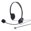 Sanwa Supply MM-HS406BK Wired Headset, 4 Pole Mini Plug Connection, Unidirectional Microphone, Tablet, Smartphone, PC