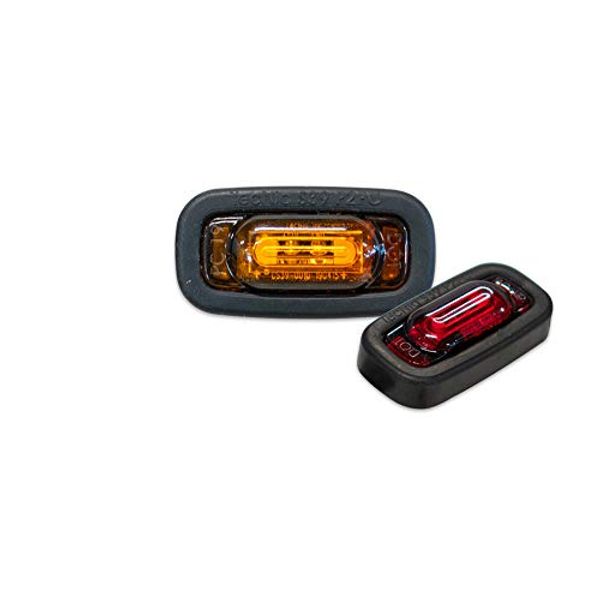 TecNiq S39 Surface Mount Sidemarker Light Adhesive Mount (Amber)