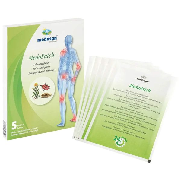 Medo Patch - Pain Relief Patch. Pack of x5. Harnesses the Power of Natural Plant Compounds.