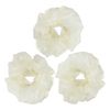 3 Extra large Organza Scrunchie - Cream