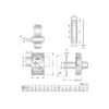 High Logic G-151 Surface Type Lock (Small) 3 Keys