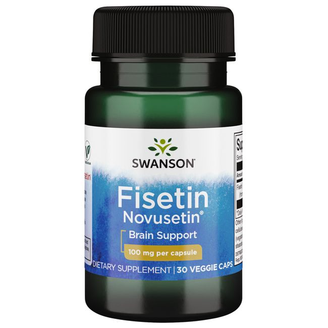 Swanson Fisetin 100 mg 30 Veggie Capsules | Molecularly Similar to Apigenin,