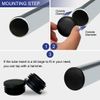 sourcingmap 25mm 1" OD Plastic Insert Pipe End Cover Cap 0.87"-0.94" Inner Dia Bung