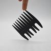 Professional Men Styling Comb, Pompadour Streaker Comb Texture Wide Tooth Comb for Hairstyling Shaping Wet Pick Hairdressing Comb, Black
