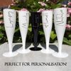 ProductPro 10 x White Plastic Prosecco Flutes 175ml Capacity